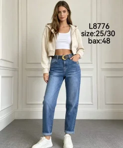 Jeansy Damskie,Size 25-30,paczka 12szt, 1 kolor