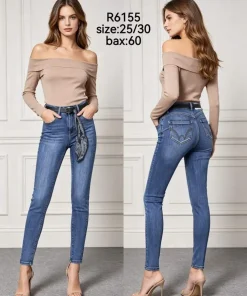 Jeansy Damskie, size 25-30,Paczka 12szt, 1 kolor