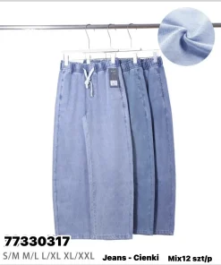 Jeansy Damskie,Size s/m-xl/2xl,paczka 12szt, mix kolor
