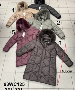 Kurtki damskie,size 2-7xl,paczka 6szt ,1kolor