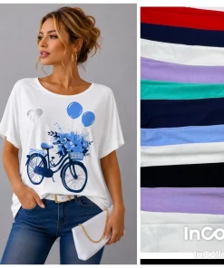 Bluzki Damskie,Size 2xl/3xl-4xl/5xl,paczka 12szt, mix kolor
