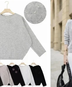 Swetry Damskie WŁOSKA,Size uni,paczka 6szt, mix kolor