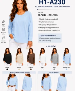 Bluzy Damskie,Size xl/2xl-2xl/3xl,paczka 12szt, mix kolor