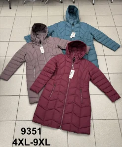 Kurtki damskie,size 4-9xl,paczka 6szt ,1kolor