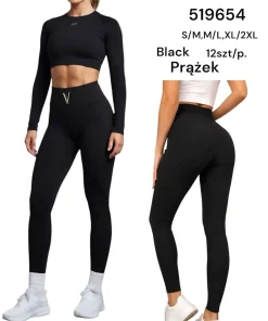 Legginsy Damskie,Size s/m-xl/2xl,paczka 12szt, 1 kolor