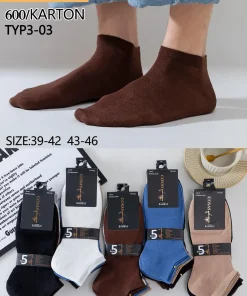 Stopki MĘSKIE,Size 39-46,paczka 40szt, mix kolor
