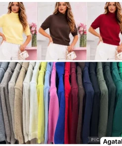 Swetry Damskie WŁOSKA,Size uni,paczka 6szt, mix kolor