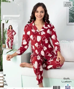 Piżama Damskie,size m-2xl,Paczka 8szt , 1kolor