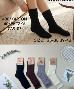 Skarpety Damskie,Size 35-42,paczka 40szt, mix kolor