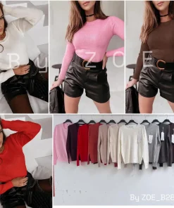 Swetry Damskie WŁOSKA,Size uni,paczka 6szt, mix kolo
