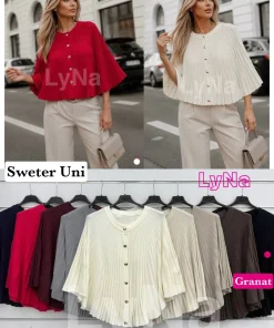 Swetry Damskie WŁOSKA,Size uni,paczka 6szt, mix kolor