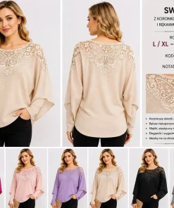 Swetry Damskie,Size l/xl-2xl/3xl,paczka 12szt, mix kolor