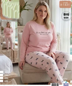 Piżama Damskie,size 3xl-5xl,Paczka 6szt , 1kolor