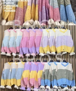 Swetry damskie,Size uni,paczka 6szt, mix kolor