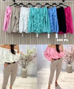 Koszule DAMSKA,size uni,paczka 6szt,mix kolor