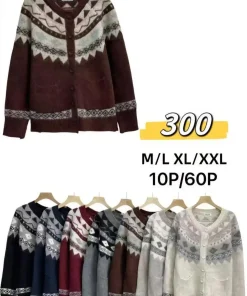 Swetry DAMSKI ,size m/l-xl/2xl,Paczka 12szt ,mix kolor