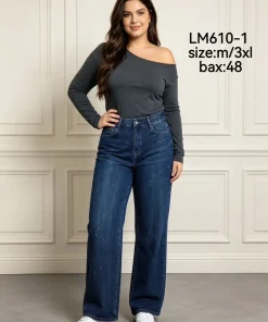 Jeansy damskie,size m-3xl,paczka 12szt, 1 kolor