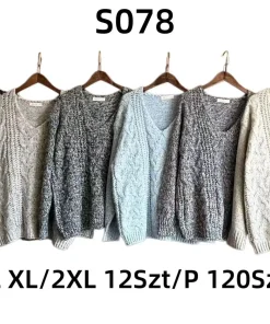 Swetry Damskie, size m/l-xl/2xl,Paczka 12szt ,mix kolor