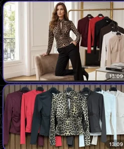 Bluzki Damskie WŁOSKA,Size uni,paczka 6szt, mix kolor