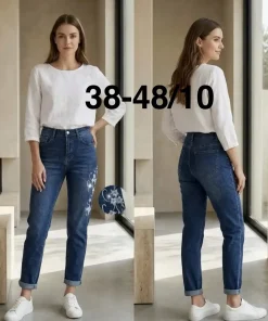 Jeansy Damskie,Size 38-48,paczka 10szt, 1 kolor