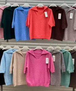 Swetry damskie , WŁOSKA,Size uni ,paczka 6 szt mix kolor