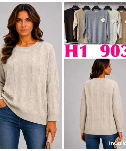 Swetry Damskie,Size l/xl-2xl/3xl,paczka 12szt, mix kolor