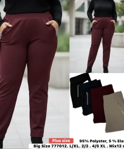 Spodnie Damskie, size l/xl-4xl/5xl,Paczka 12szt, mix kolor