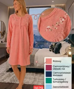Koszule nocne Damskie,size m-3xl,paczka 10szt,mix kolor