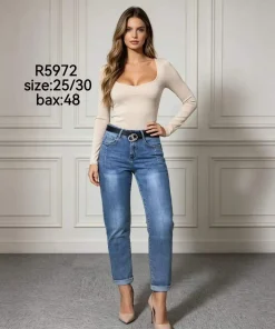 Jeansy Damskie,Size 25-30,paczka 12szt, 1 kolor