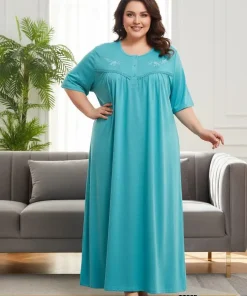 Koszule nocne damskie,size 4-8xl, Paczka 10szt ,mix kolor
