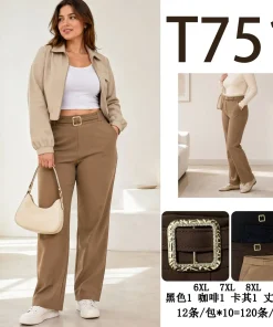 Spodnie Damskie, size 6xl-8xl,Paczka 12szt ,mix kolor