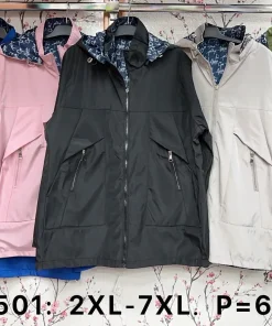 Kurtki damskie ,size 2-7xl,Paczka 6szt ,1kolor