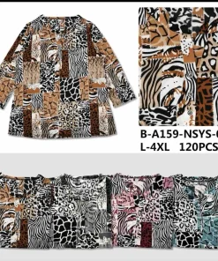 Bluzki damskie,size l-4xl,Paczka 12szt,mix kolor