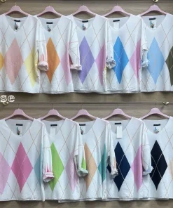 Bluzki Damskie ,size uni,paczka 6szt,mix kolor