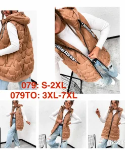 Kamizelki damskie ,size 3-7xl,Paczka 5szt ,1kolor