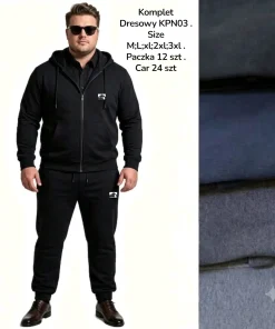 Komplety MĘSKIE, size m-3xl,Paczka 12szt, mix kolor