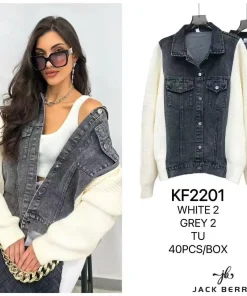 Kurtki Jeansowe damskie, size uni,paczka 4szt,mix kolor
