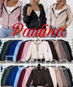 Kurtki Damskie WŁOSKA,Size uni,paczka 6szt, mix kolor