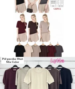 Swetry Damskie WŁOSKA,Size uni,paczka 6szt, mix kolor