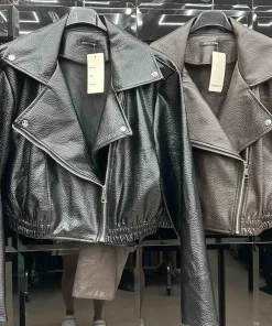 Kurtki skórzane damskie,Size uni,paczka 6szt, mix kolor
