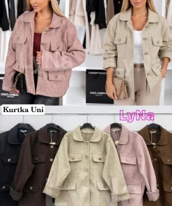 Kurtki Damskie WŁOSKA,Size uni,paczka 6szt, mix kolor