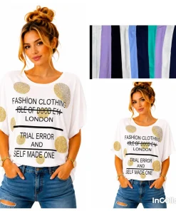 Bluzki Damskie,Size 2xl/3xl-4xl/5xl,paczka 12szt, mix kolor