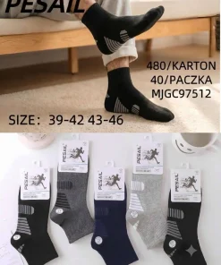 Skarpety MĘSKIE,Size 39-46,paczka 40szt, mix kolor