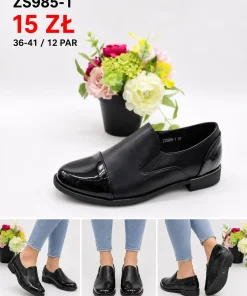 Buty Półbuty Damskie (36-41, 12par) 1 kolor