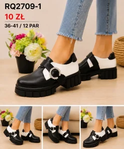 Buty Półbuty Damskie (36-41, 12par) 1 kolor