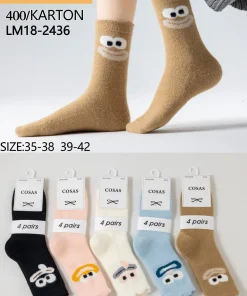 Skarpety Damskie,size 35-42,Paczka 40szt ,mix kolor