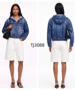 Kurtki Jeansowe Damskie,size xs-xl,paczka 12szt, 1 kolor