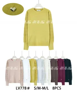 Swetry damskie, size s/m-l/xl,paczka 8szt,mix kolor