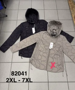 Kurtki damskie ,size 2xl-7xl,,Paczka 6szt ,1kolor