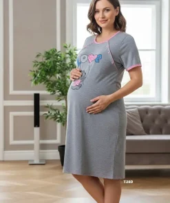 Koszule nocne damskie,size s-2xl, Paczka 10szt ,szary kolor